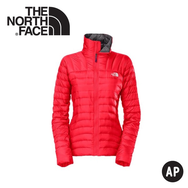 【The North Face 女 800FP FILL抗水羽絨外套《紅》】A2V6/保暖外套/防潑水/輕量羽/悠遊山水