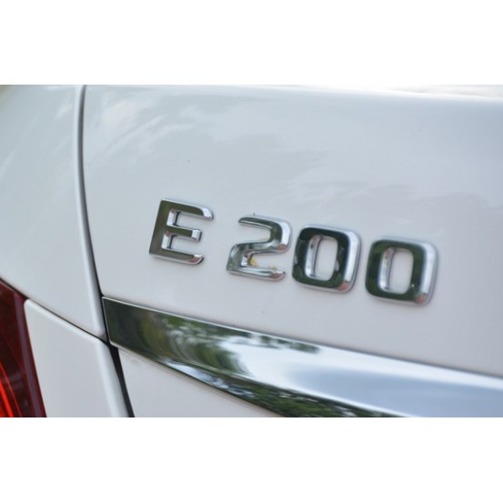 圓夢工廠 賓士 W213 S213 2016~on E200 後車箱板金鍍鉻銀改裝字貼字標 同原廠款式