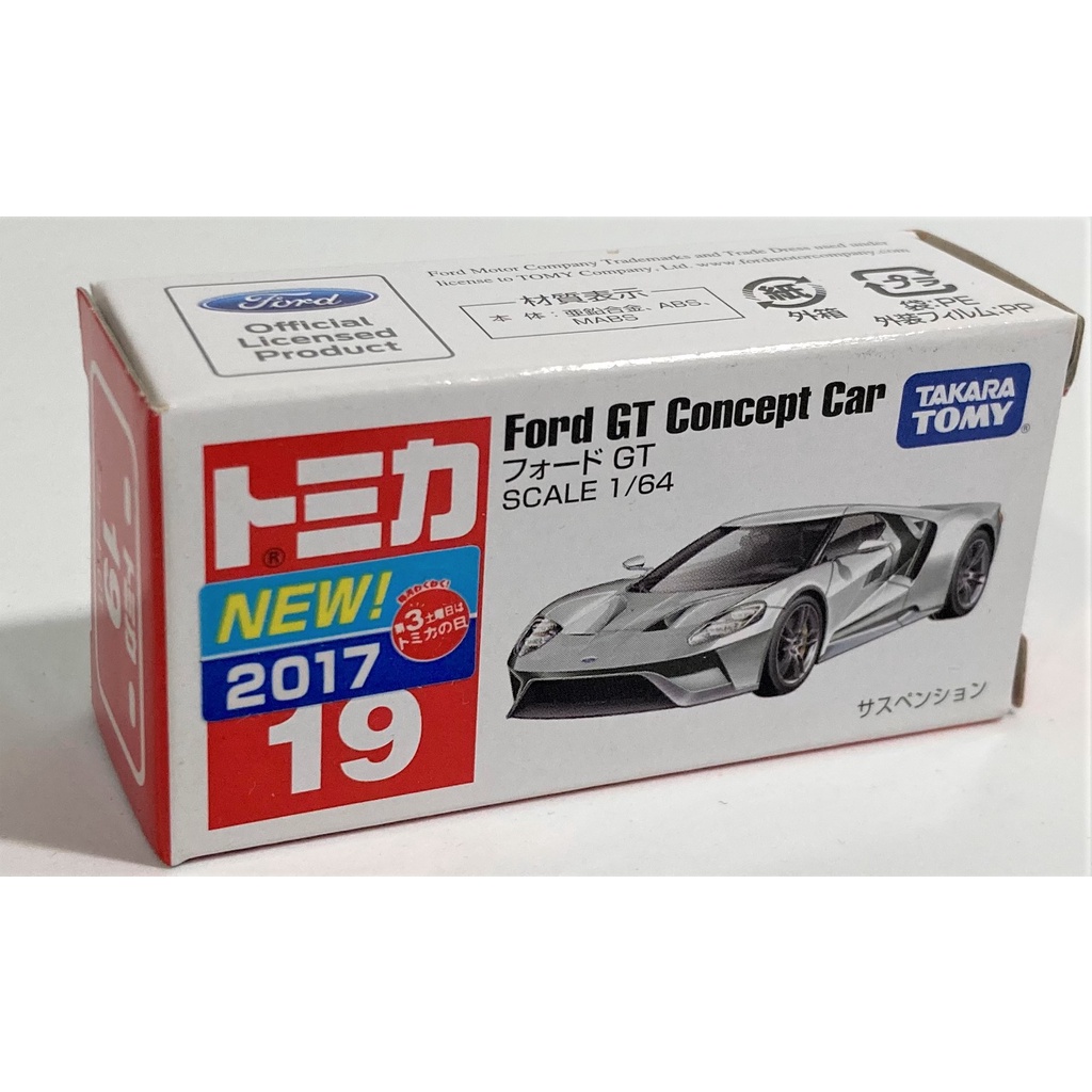 TAKARA TOMY TOMICA 19 多美小汽車 Ford 福特 GT Concept Car 新車貼