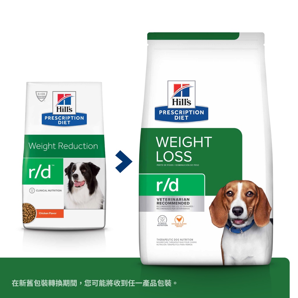新包裝 Hill's Hills 希爾思 犬處方食品 r/d 健康減重配 27.5磅 處方飼料 犬 減肥飼料