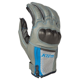 【美國KLIM】INDUCTION碳纖維/沖孔皮革/PORON® XRD®防護手套 COOL GRAY - ELECTR