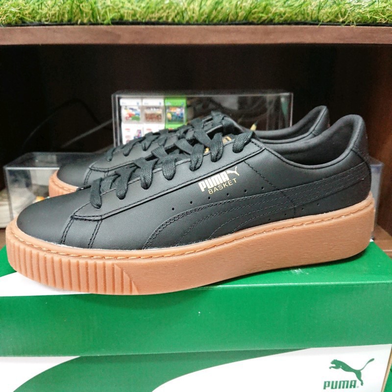 puma basket platform core black