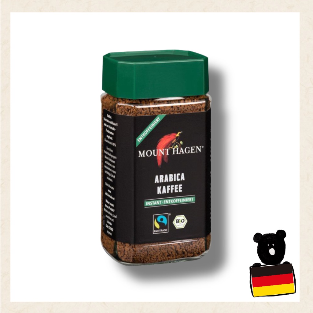 [Mount Hagen] 德國 ☕有機咖啡 低咖啡因 隨身包 即溶咖啡 咖啡粉 有機 公平交易☕ Decaffein
