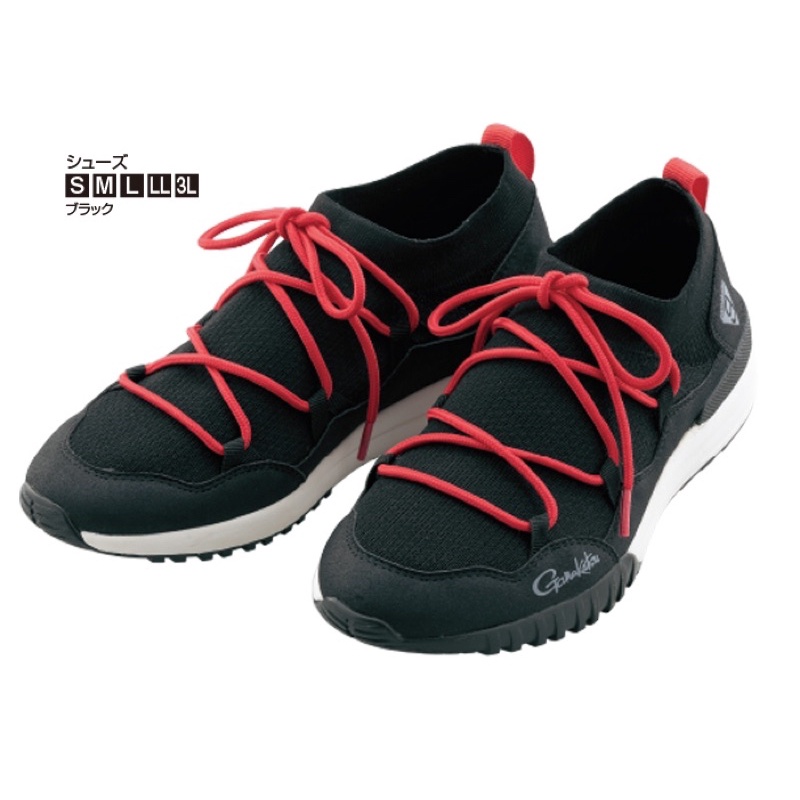◎百有釣具◎GAMAKATSU 彈性襪套式休閒鞋 (有鞋帶) GM-4525 防水處理