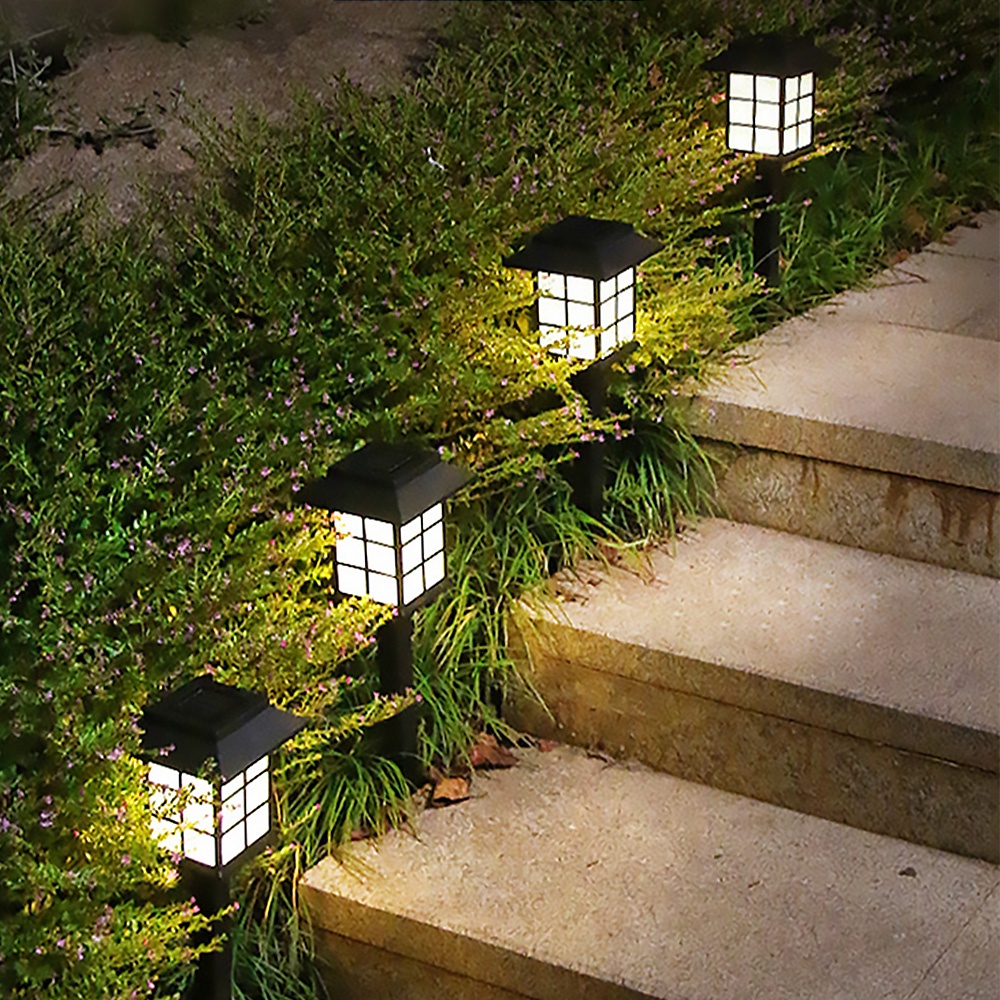 【藍天百貨】太陽能 大款日式庭園草坪燈  柱頭燈 房型地插燈  裝飾燈 造景燈 造型燈
