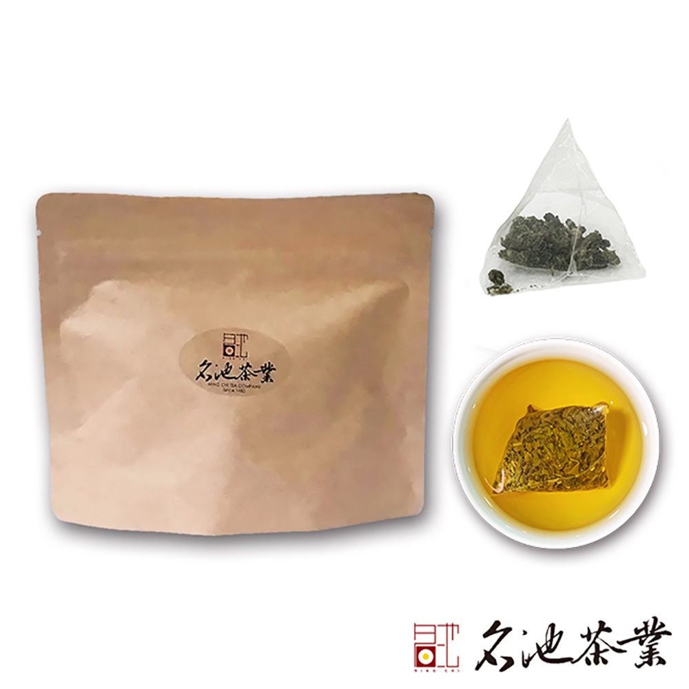 【名池茶業】頤然焙香 三至四分火 比賽烘焙 凍頂烏龍茶 三角立體茶包 冷泡茶包  20入裝