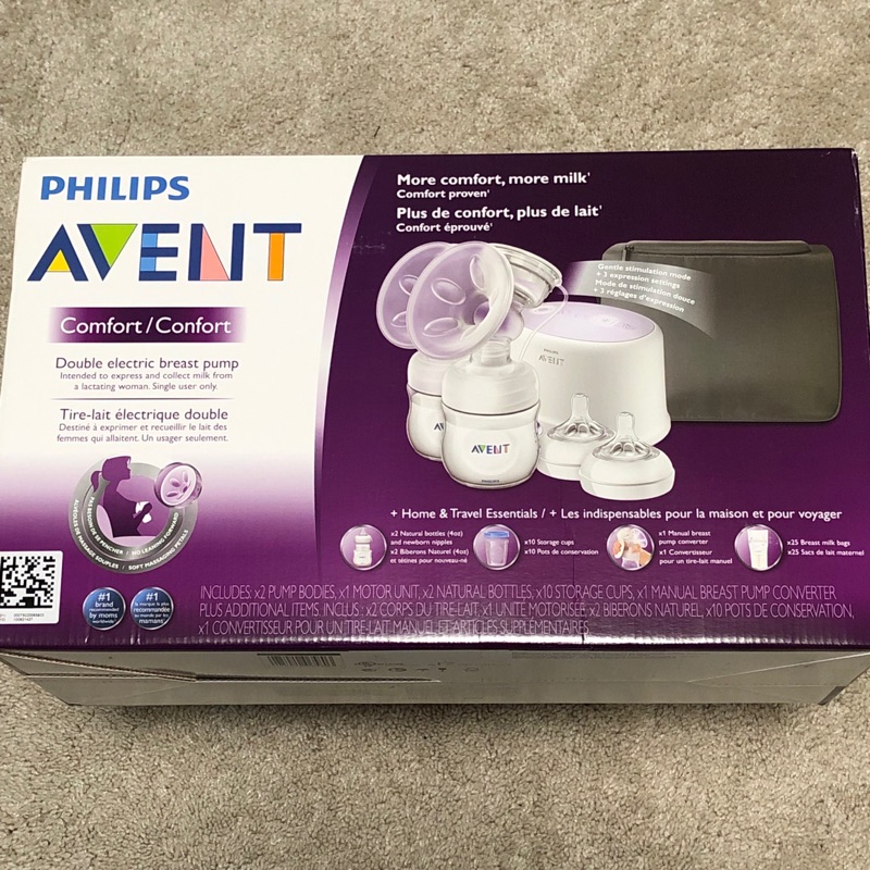 (V保留) Philips Avent 新安怡 雙邊電動吸乳器 + 手動擠乳配件