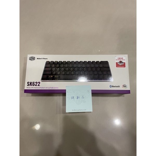 Cooler master SK622 矮軸 紅軸 60% 藍芽鍵盤 黑色鍵帽