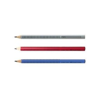 輝柏 JUMBO 學齡專用 大三角粗芯鉛筆 (111900銀 / 111921紅 / 280352藍) (12入/打)