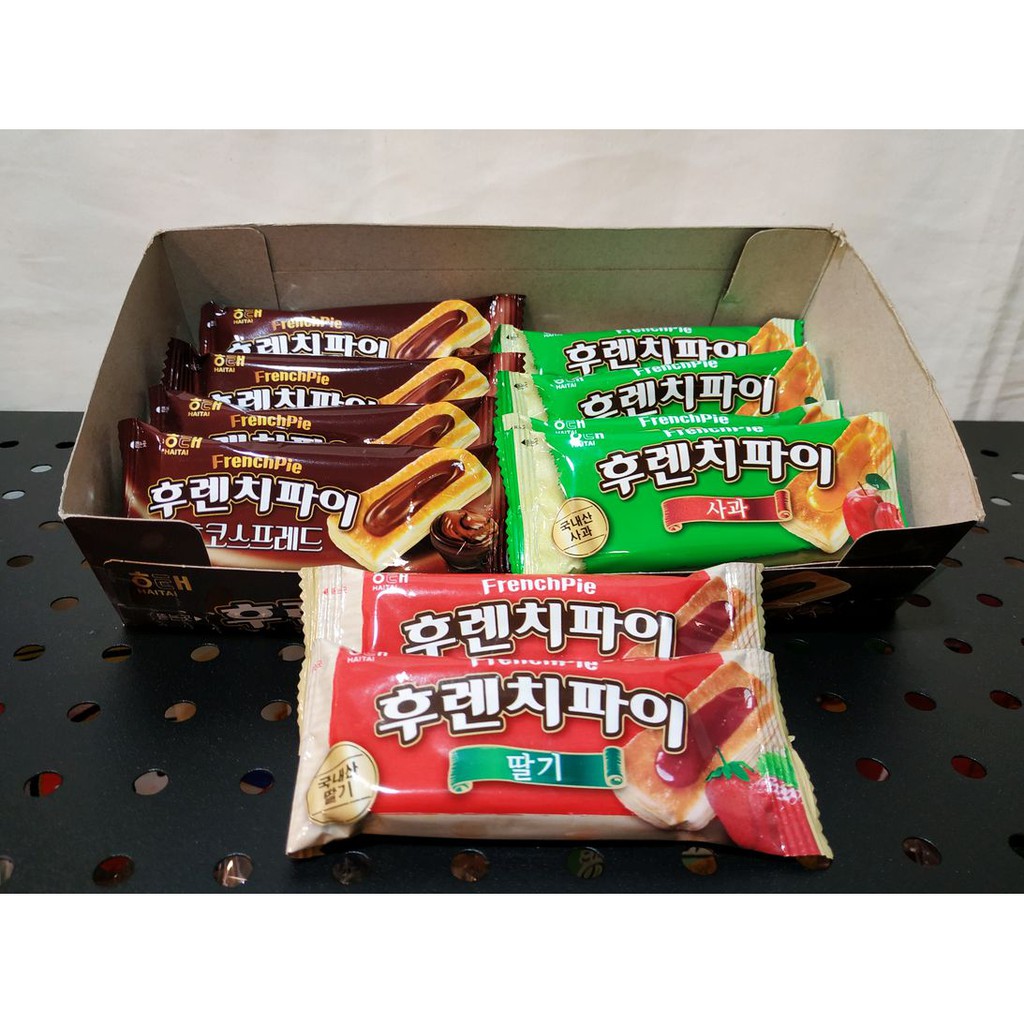 【現貨】韓國 代購 零售 海太 Haitai 法國派 草莓 巧克力 蘋果 千層派 餅乾 散裝