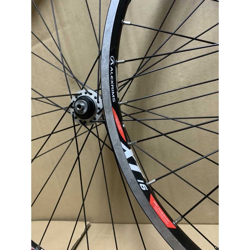 鑫揚百貨商城 alexrims disc xt16 xt花鼓 輪組 碟煞 26寸 登山車 單前輪