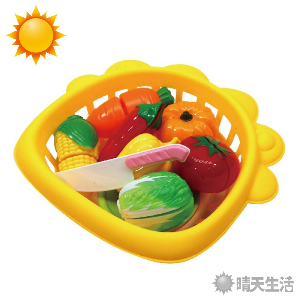 蔬果切切樂兒童玩具組 兒童玩具 切切樂 玩具 切菜玩具【晴天】