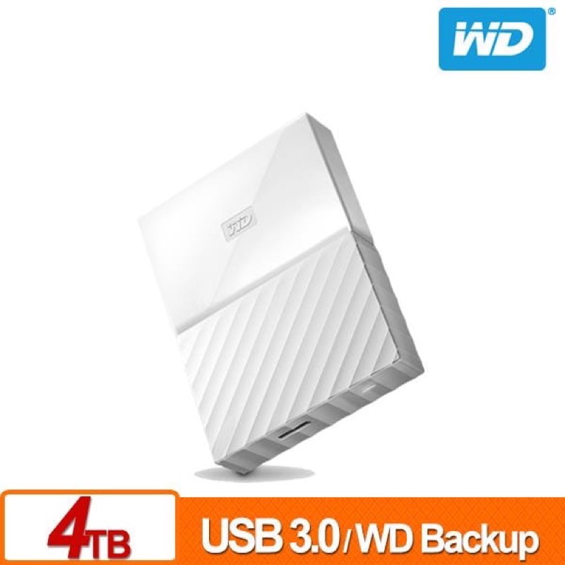 WD My Passport 4TB 繽紛多色 2.5吋 硬體加密 行動硬碟 免運 加贈防震收納包