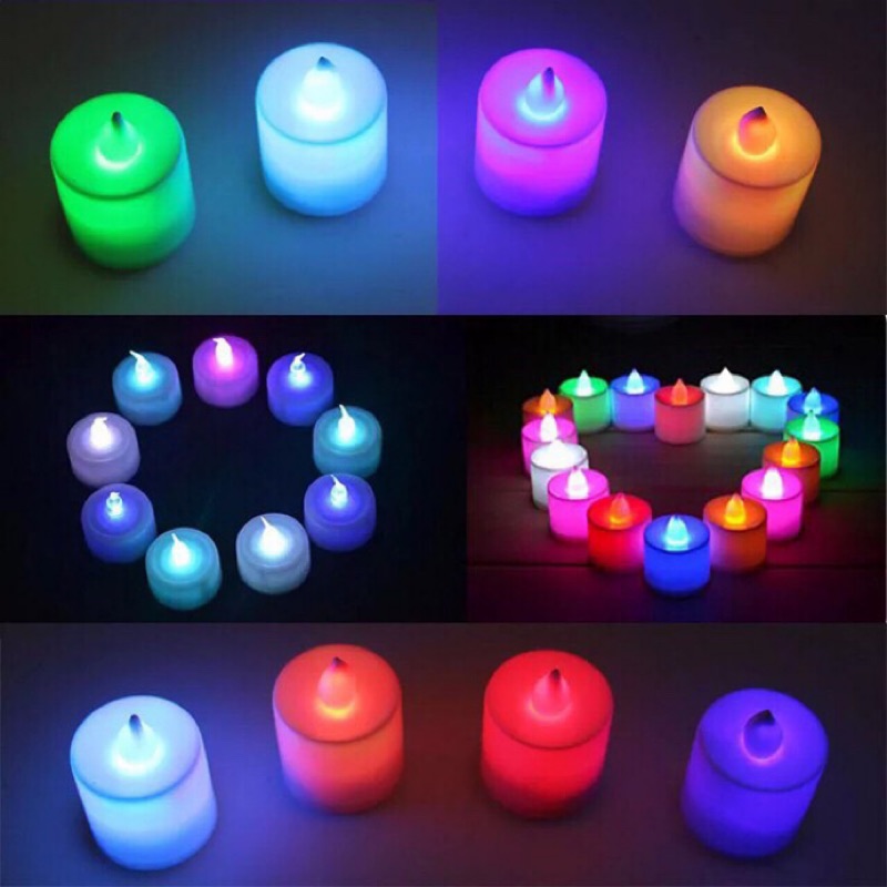 LED七彩蠟燭燈 慶祝節日用