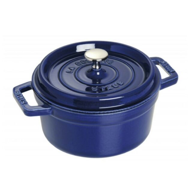 (全新) St.Malo Fine Food 加拿大品牌 (藍色) 頂級黑琺瑯鑄鐵鍋 鑄鐵鍋 鍋