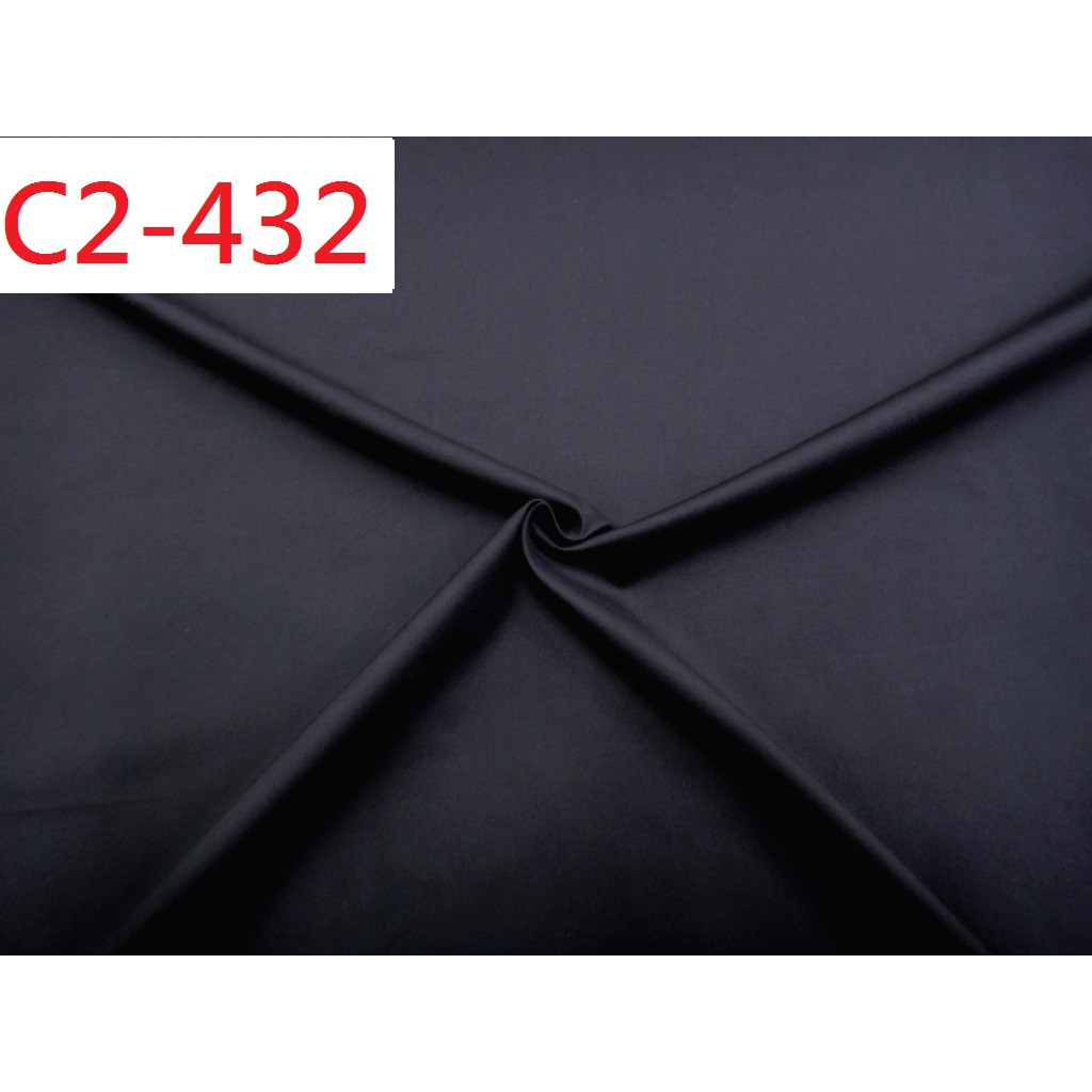 布料 黑色彈性純棉布 (特價10呎400元)【CANDY的家】 C2-432 春夏純棉彈性黑色平紋襯衫洋裝料