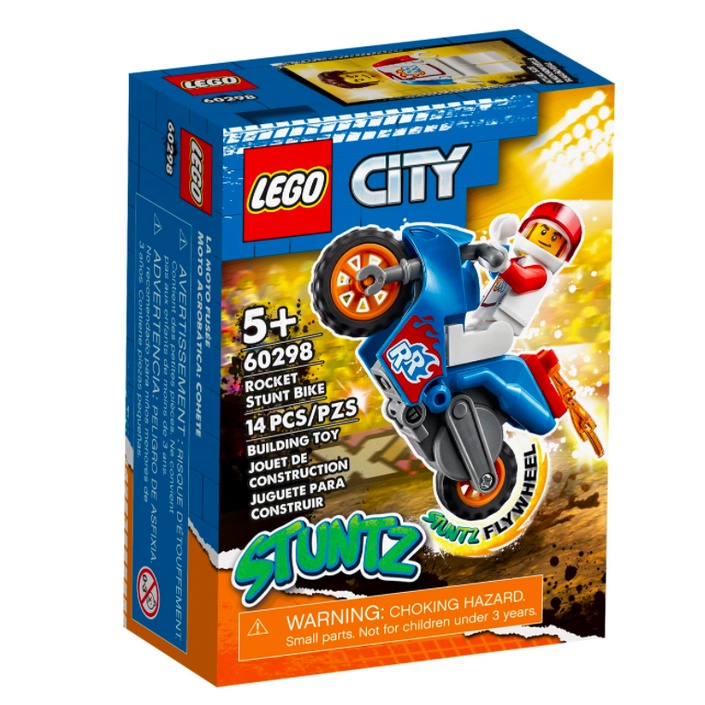 『現貨』LEGO 60298	City-飛天特技摩托車    盒組     【蛋樂寶】