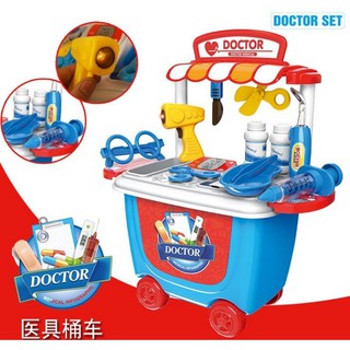 最新款~醫護醫具收納推車~小小醫生家家酒玩具~童心玩具