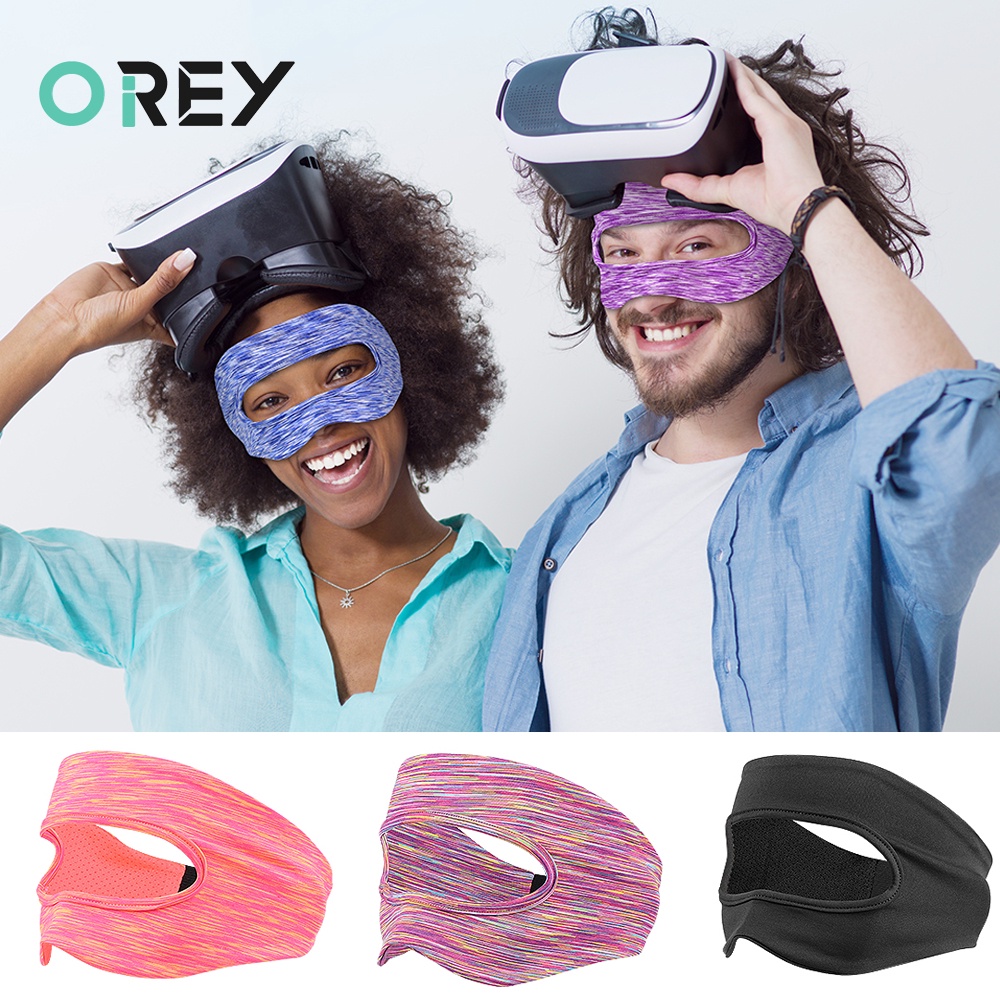 2 件裝 VR 配件眼罩透氣防汗帶可調節尺寸,帶虛擬現實耳機,適用於 Oculus Quest 2 VR 面罩