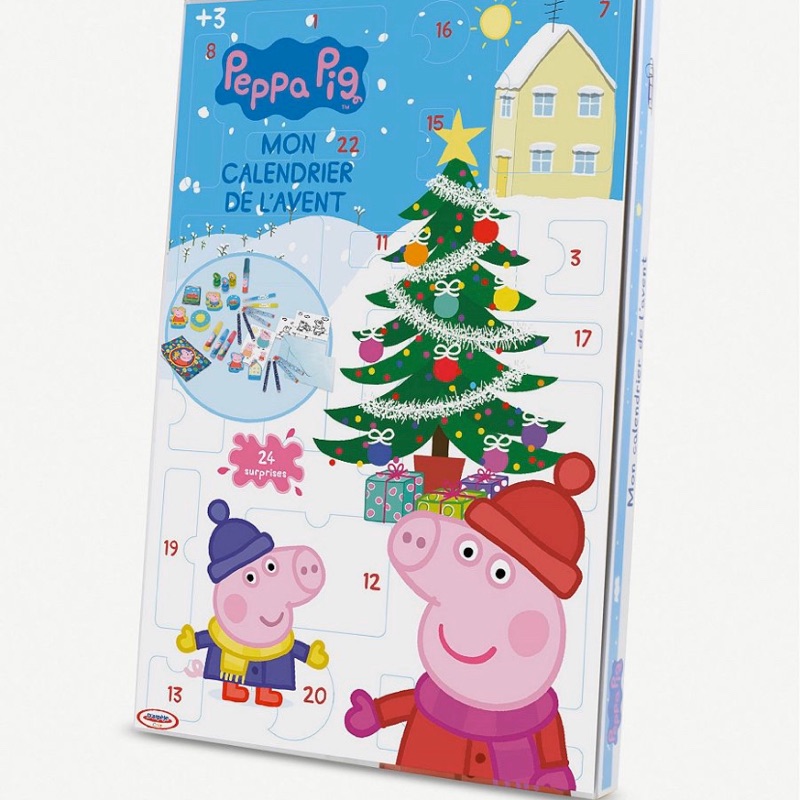 ✈英國直寄免運🌟Peppa pig佩佩豬 文具降臨曆 倒數曆 聖誕倒數日曆