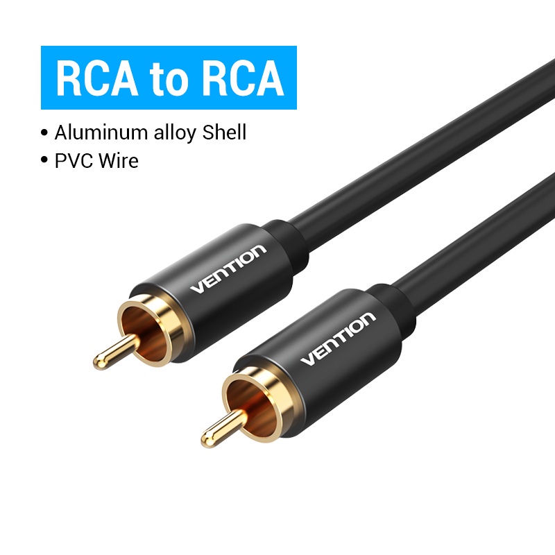 Vention RCA 到 RCA SPDIF 公對公立體聲音頻同軸電纜,用於電視放大器揚聲器 HiFi 5.1 RCA