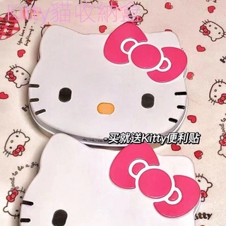 桌面迷你收納盒 Hello Kitty收納盒 棉籤盒帶蓋防塵文具小物收納 收納鐵盒