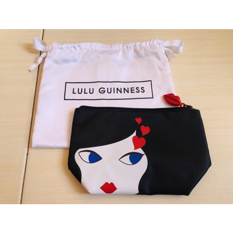 英國 LULU GUINNESS 紅唇 化妝包 收納包 （全新）