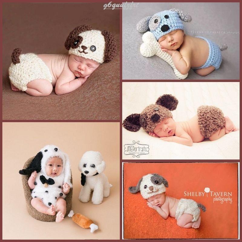🚚寶寶、孕婦寫真服飾 配飾道具🚚 兒童攝影服裝新款嬰兒拍照小狗服飾滿月百天寶寶小狗造型寫真道具