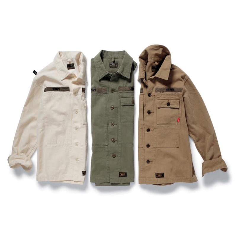 Wtaps HBT LS/SHIRT. COTTON.HELL IN BONE