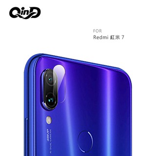 QinD Redmi 紅米 Note 7 鏡頭玻璃貼(兩片裝) 9H硬度 奈米吸附 鏡頭貼 鏡頭保護貼