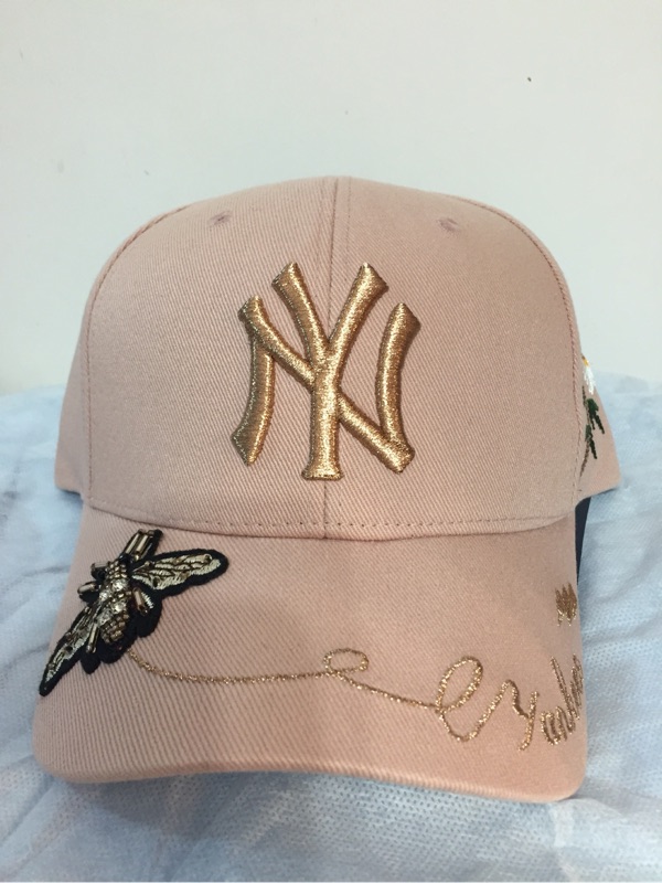 韓國現貨正品|| MLB &amp; GUCCI 聯名款 刺繡 NY 棒球帽 帽  小蜜蜂 洋基 蜜蜂帽