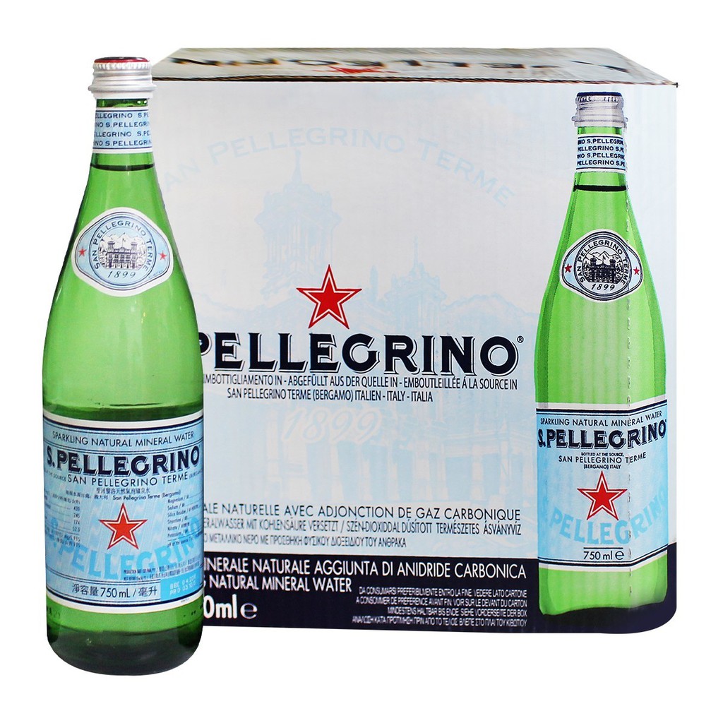 免運🚚S.Pellegrino 聖沛黎洛 氣泡礦泉水(750mlx12入 玻璃瓶)