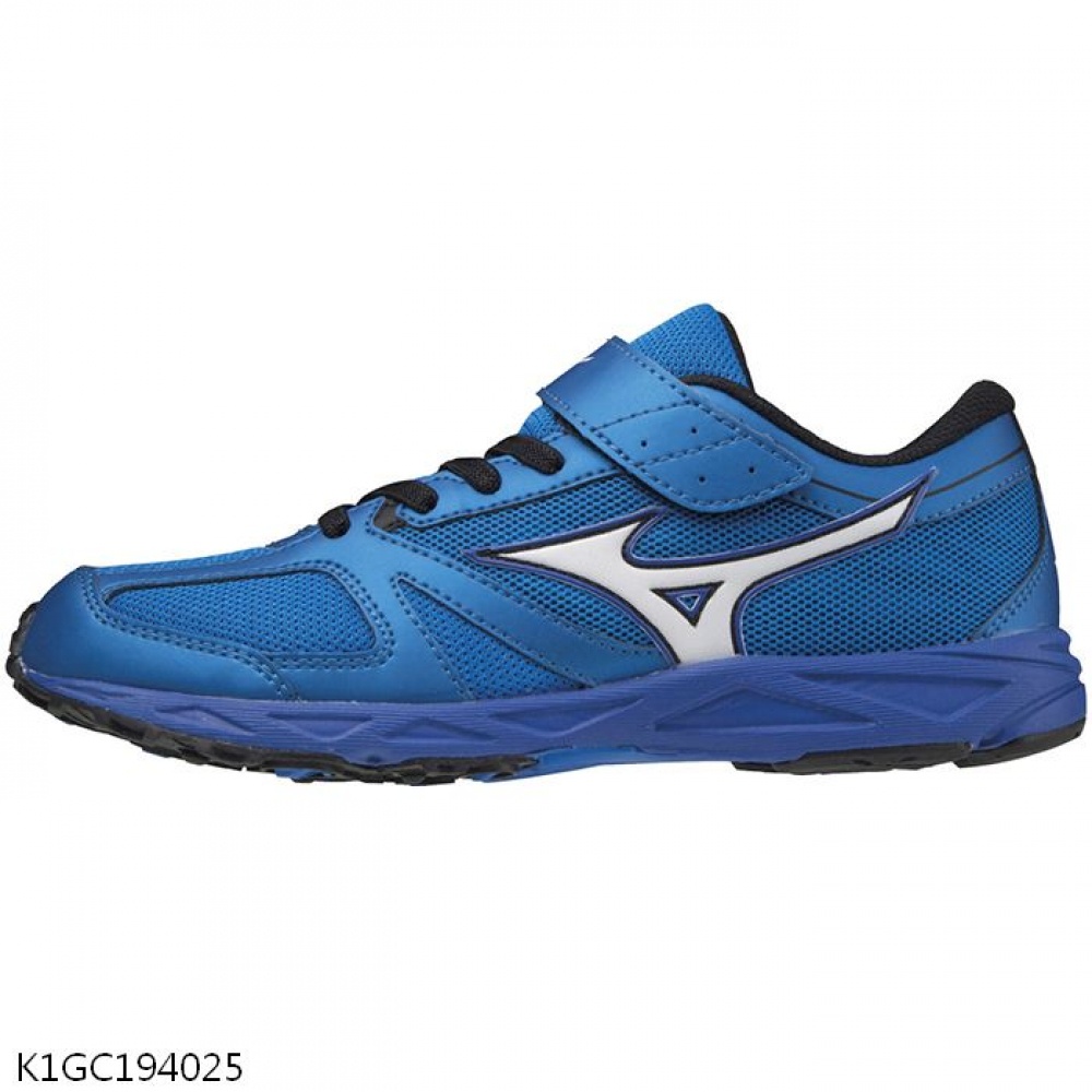 MIZUNO SPEED STUDS 2 BELT 童鞋 大童 慢跑 透氣 魔鬼氈 藍【運動世界】K1GC194025