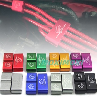 三個一套JDM汽車火花塞電線夾分離器 鋁合金整理線夾 4孔線點火電纜夾汽車裝飾理線