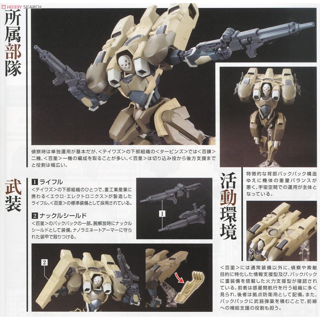 亞納海姆iron Blooded Orphans 鐵血的孤兒hg 1 144 百里hyakuri 附專用支架預約 蝦皮購物