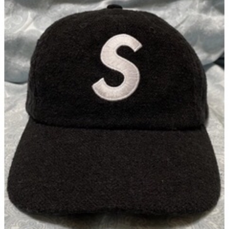 原廠Supreme  Terry S logo 6-panel 6片刺繡帽.羊毛帽.休閒帽.運動帽.老帽（義大利製）