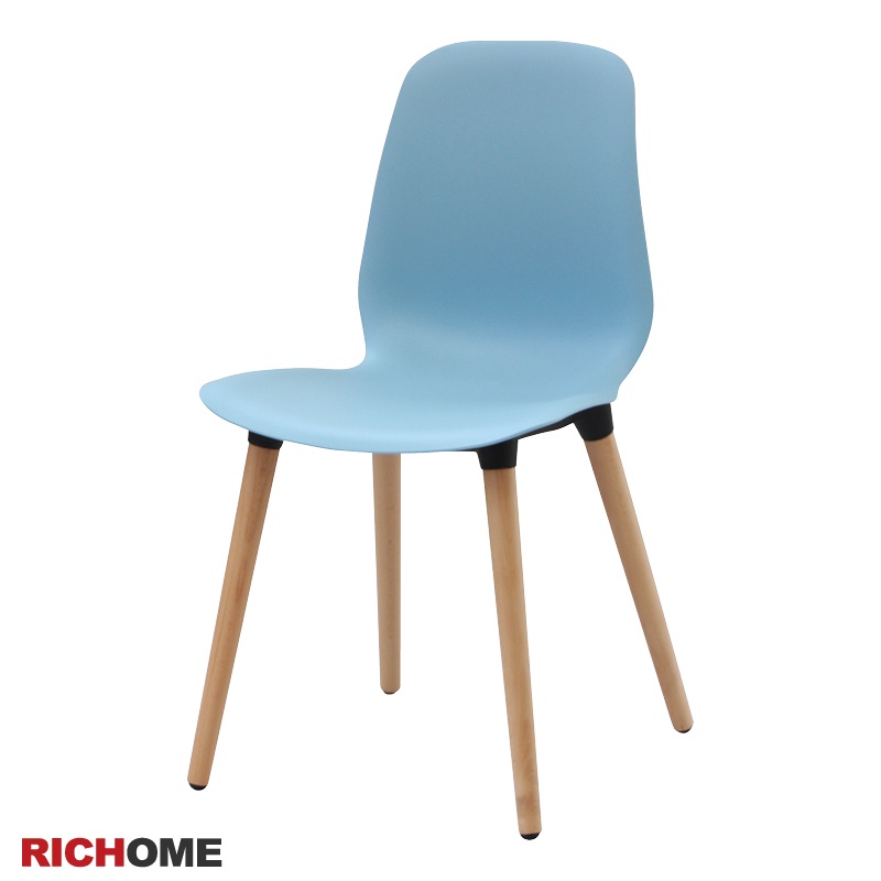 RICHOME    CH1142     時尚風餐椅(1入)-藍色  吃飯椅  餐椅   椅子