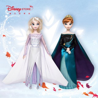 (現貨)[Disney] 上海迪士尼 兩件組 冰雪奇緣 Frozen 艾莎安娜 加冕版/禮服版 女王 娃娃 禮盒