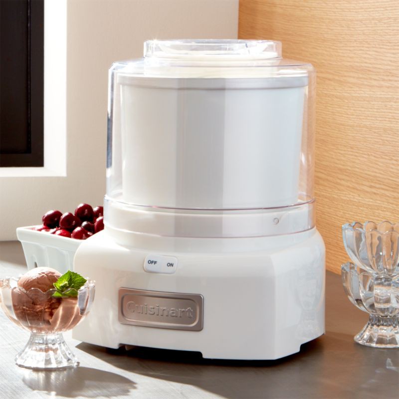 美膳雅Cuisinart ICE21自動冰淇淋優格雪貝家用機1.5L *一機兩內膽* *白色* 蝦皮購物
