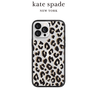 福利品出清5折kate spade iPhone 14/Pro/Plus/Pro Max 精品手機殼 性感豹紋