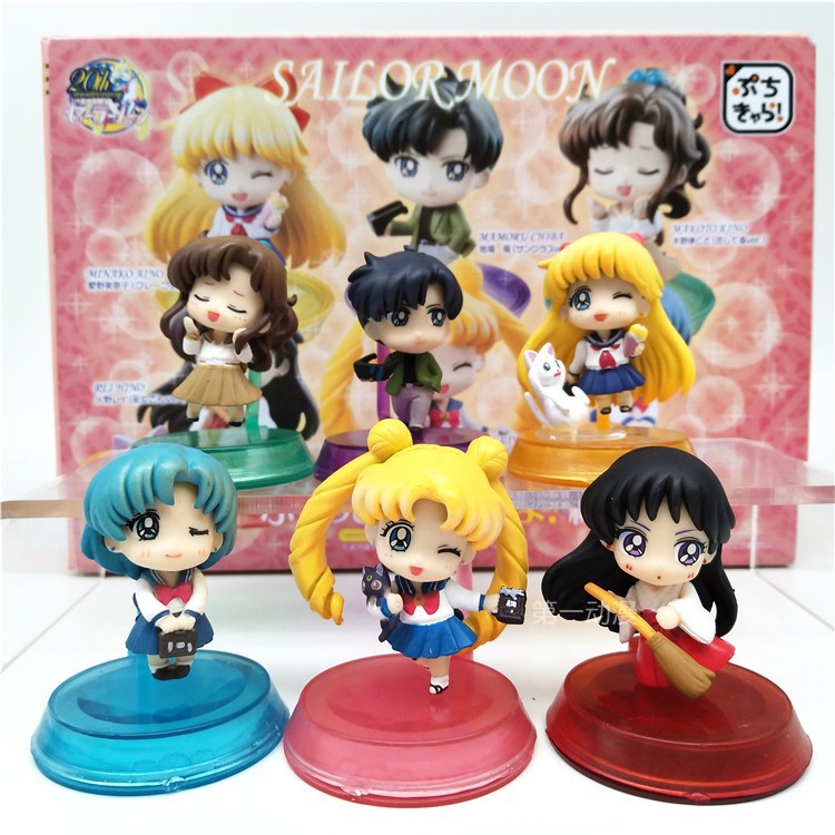 動漫周邊6款美少女限定版擺件sailor Moon月野兔地場衛手辦禮物 蝦皮購物