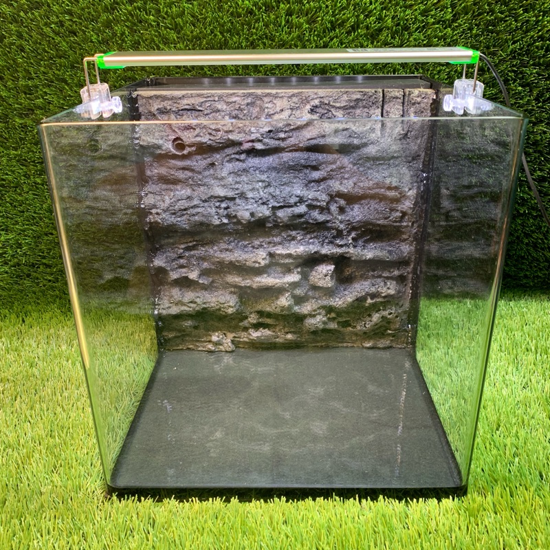 ［水族最便宜］魚缸 台灣雅柏EASY TANK 30cmㄇ型岩板背濾缸 小魚缸 含馬達 放水即可養魚（未附燈）
