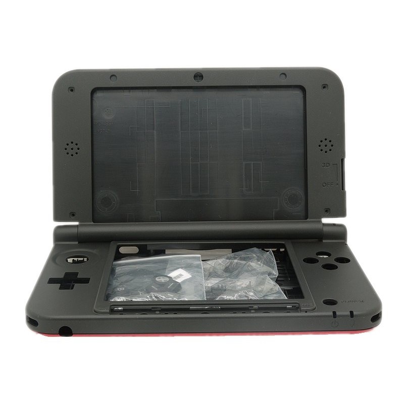 任天堂 Nintendo 3DSLL N3DSLL 主機殼 主機外殼 (瑪利歐 紅黑色)【台中恐龍電玩】