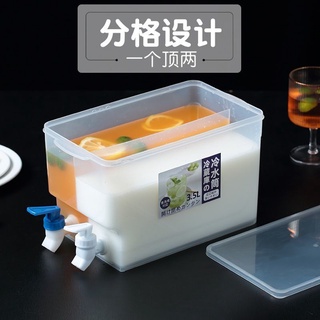 【台灣現貨 快速出貨】冰箱冷水壺帶水龍頭夏天大容量家用平放涼水壺泡茶冰水壺涼水杯