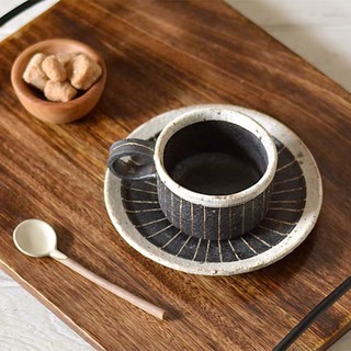 *現貨*日本製 六魯rokuro blut's 美濃燒 兵式1号珈琲杯組 日本咖啡杯組 兵式咖啡碗皿