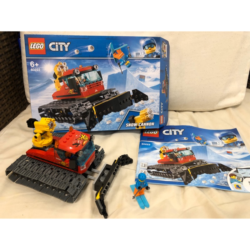 Lego City 60222 樂高 路道鏟雪車 已拼 附盒說明書