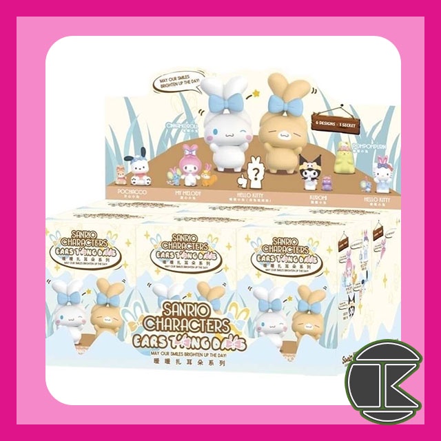 【愛蛋客】現貨 盲盒 三麗鷗家族暖暖扎耳朵盒玩 TOPTOY 三麗鷗家族暖暖扎耳朵 甜心小兔 酷酷小兔 開心小兔 一中盒
