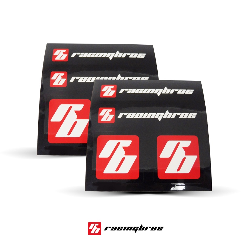 RacingBros Logo貼標組 一包兩組 (摩托車貼/安全帽貼/行李箱貼)