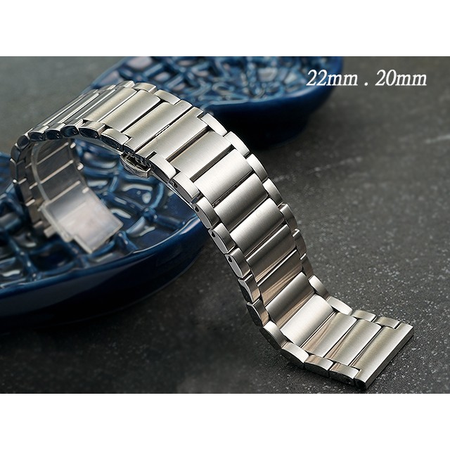 【時間探索】全新 不鏽鋼實心摺疊扣-快拆式金屬錶帶 ( 22mm.20mm.18mm )