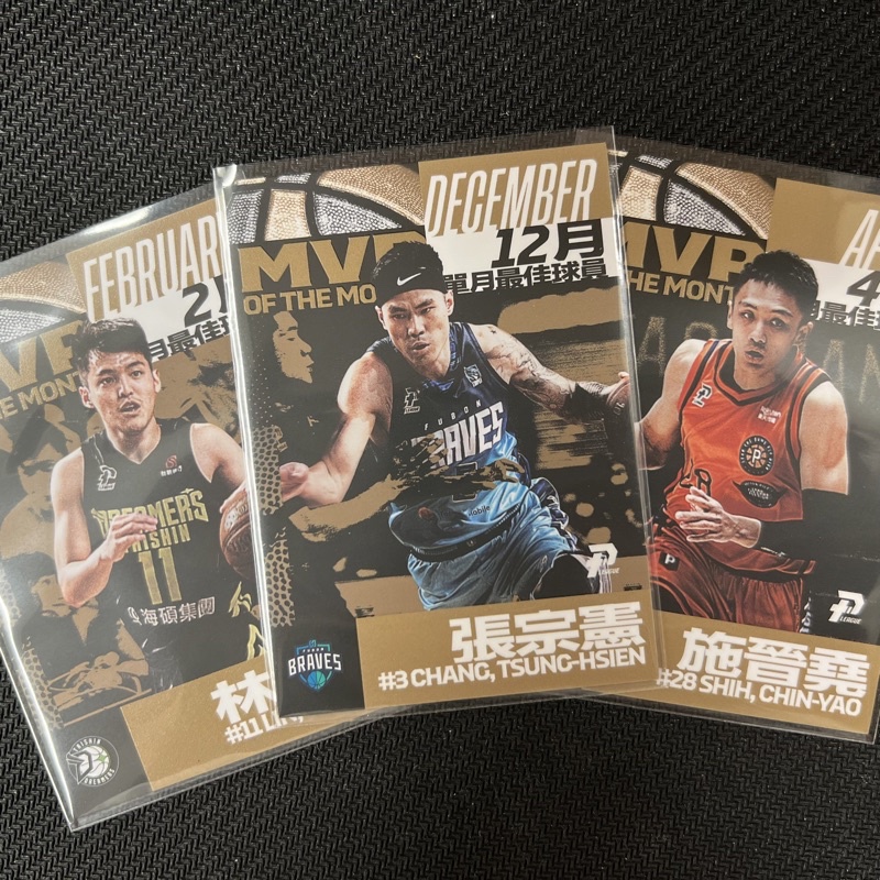 PLG 張宗憲 林俊吉 施晉堯 單月 MVP P.LEAGUE+ 球員卡